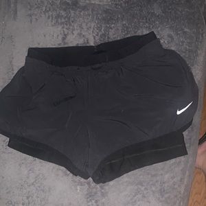 Black Nike shorts. Dry fit. Extra small. Black.